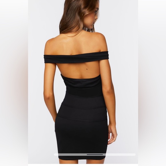 Off-the-Shoulder Cutout Mini Dress💥 - Picture 5 of 9